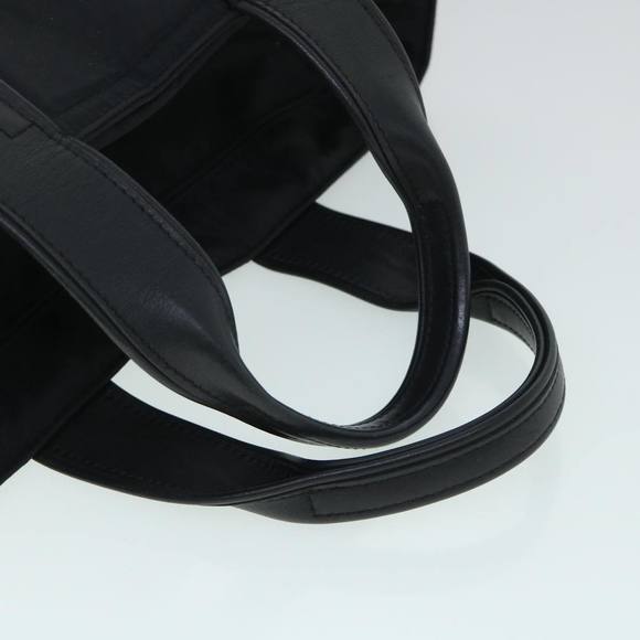 HERMES Acape Luco PM Hand Bag Nylon Black Auth bs8396 - Picture 8 of 16